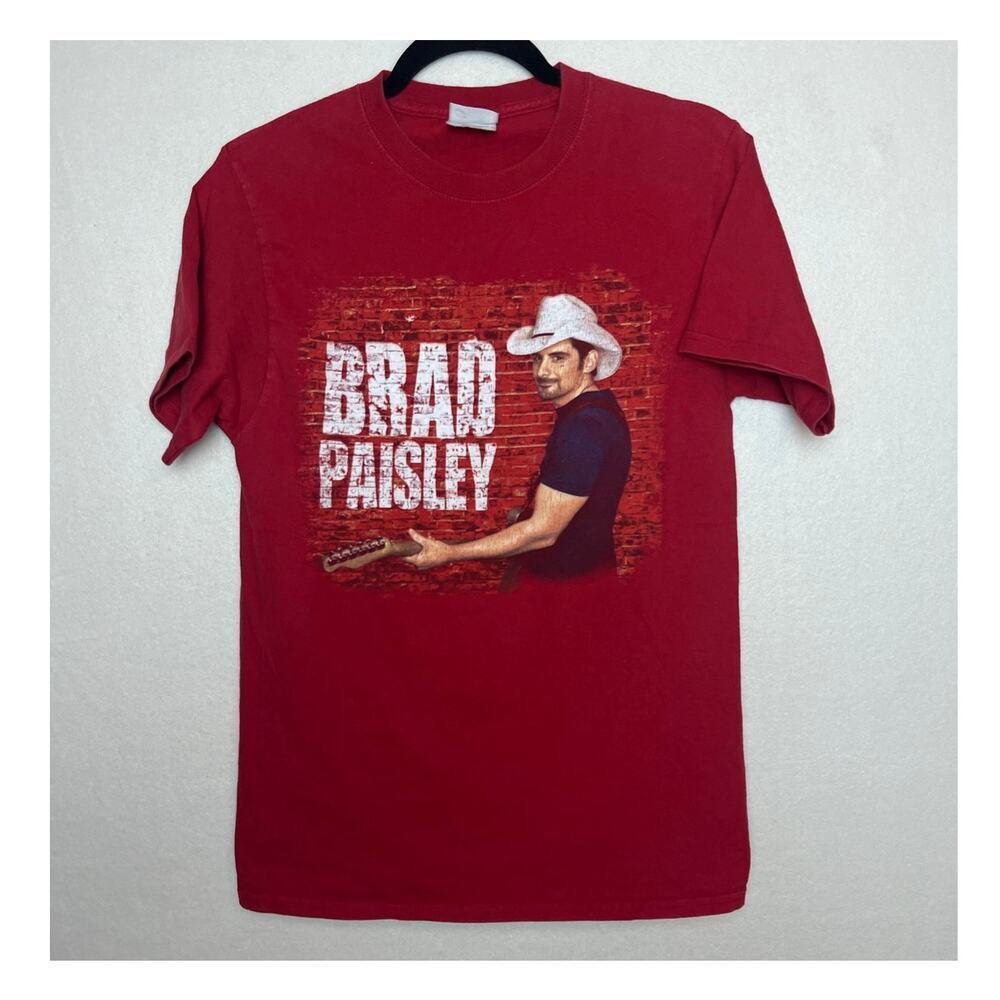 Brad Paisley 2014 Country Nation Tour Short Sleeve Red Concert T-Shirt Size S